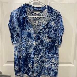 No Boundaries Blue Tie-Dye Shirt